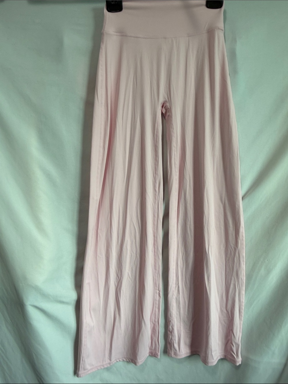 Wide Leg Women's Pants - Light Pink